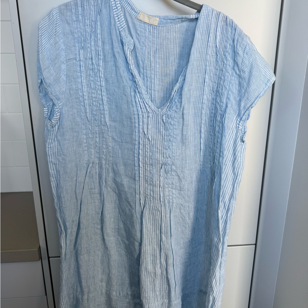 CP Shades Sky Blue Pinstripe Tunic
